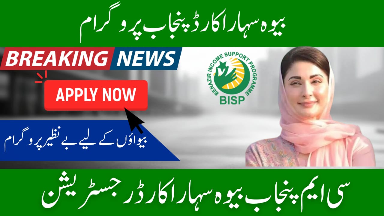 CM Punjab Bewa Sahara Card Registration Open