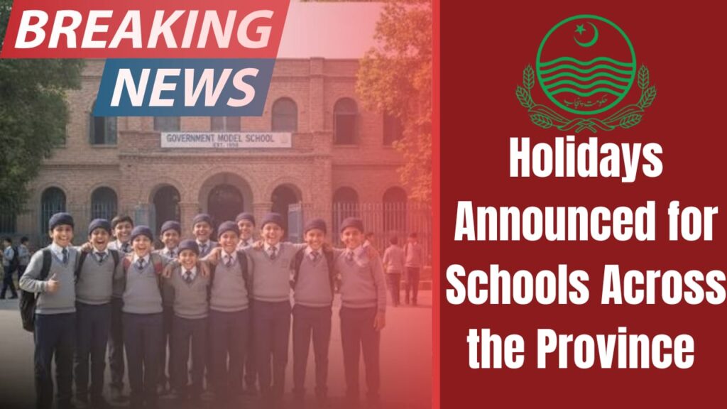 Holiday Announced for Schools Across the Province