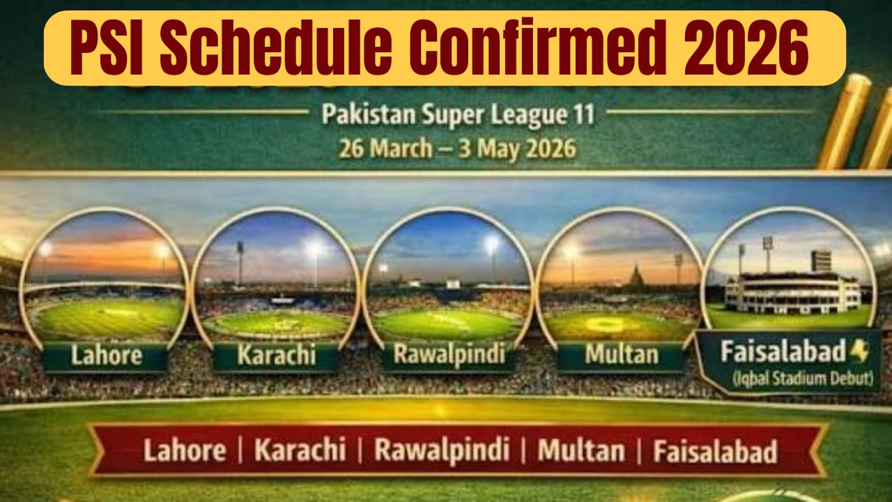 PSL Schedule 2026