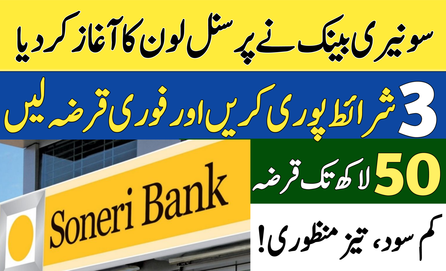 Soneri Bank Personal Loan