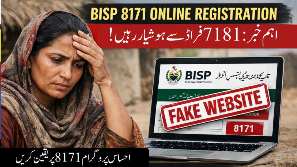 BISP 8171 Online Registration Fake Websites Alert