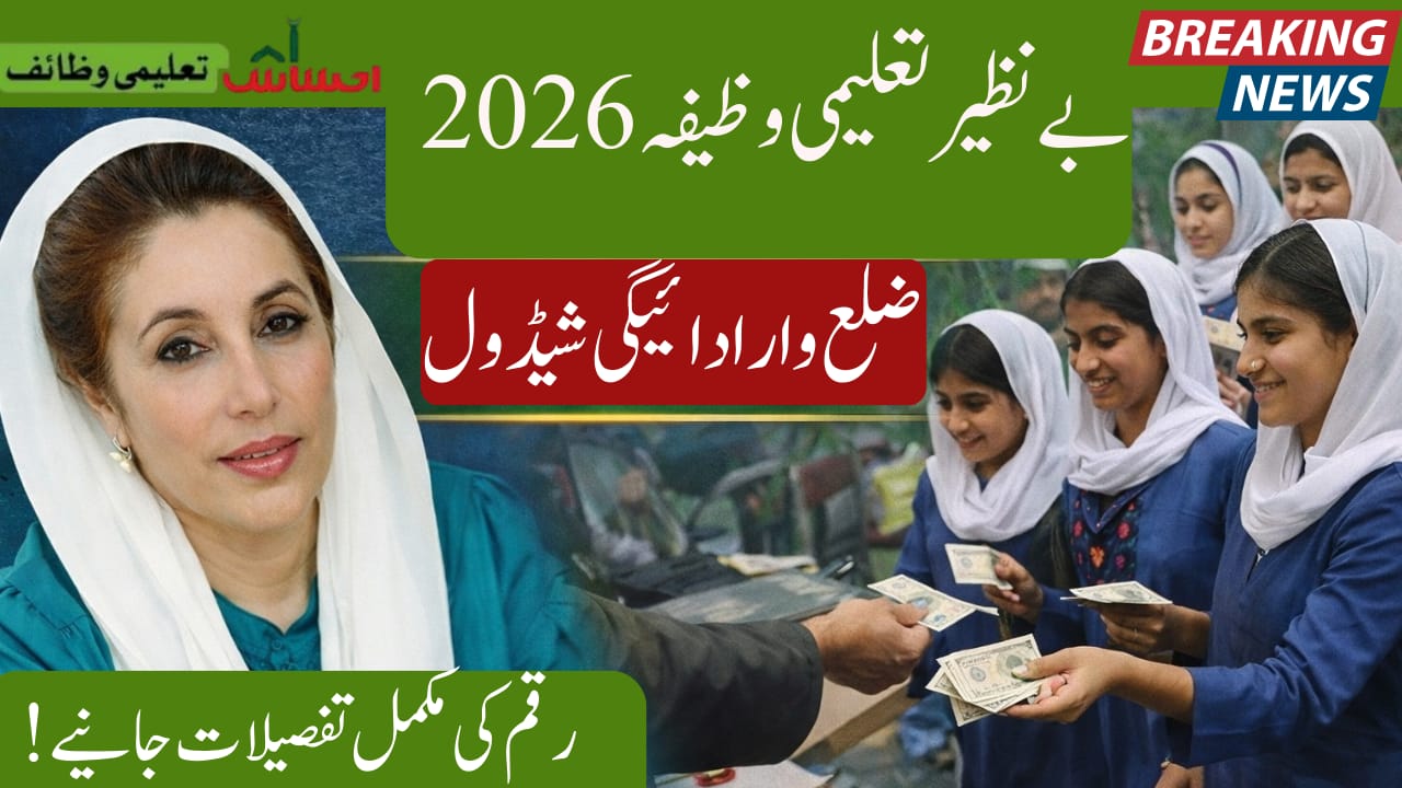 Benazir Taleemi Wazaif 2026 District‑Wise Payment