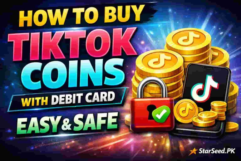 how to buy tiktok coins with debit card easy & safe